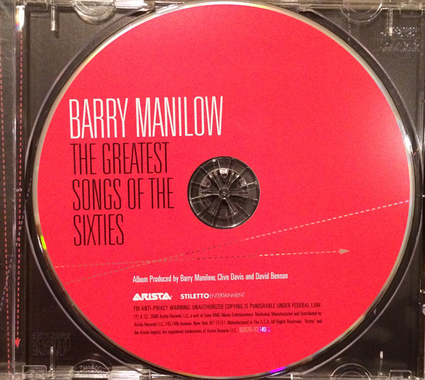 Barry Manilow ‎– The Greatest Songs Of The Sixties
